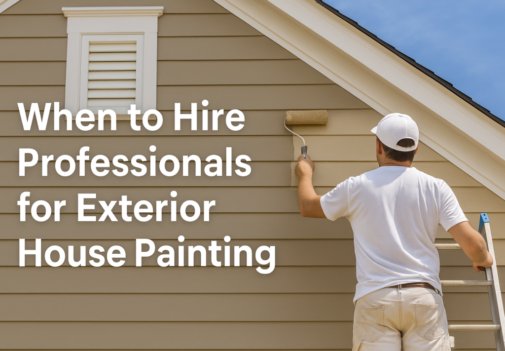 When to Hire Professionals for Exterior House Painting