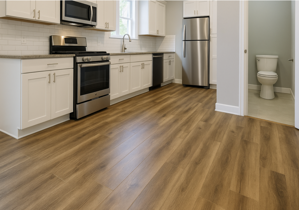 Water-Resistant Flooring Options for Kitchens and Bathrooms