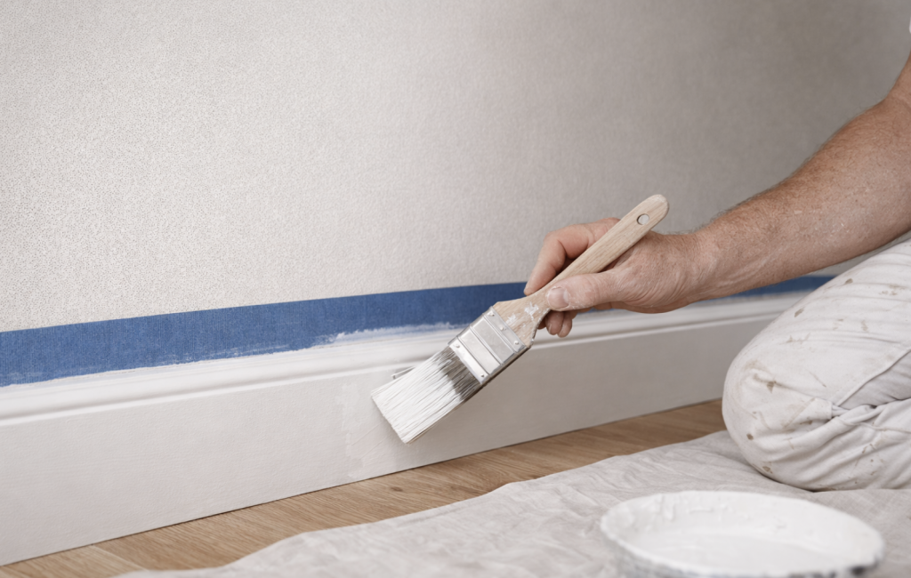Painting baseboards